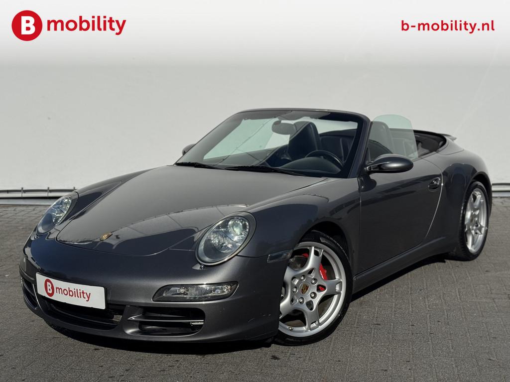 Porsche 911 Cabrio 3.8 Carrera 4S Orgineel NL Historie Compl, Auto's, Porsche, Automaat, Gebruikt, Zwart, Cabriolet