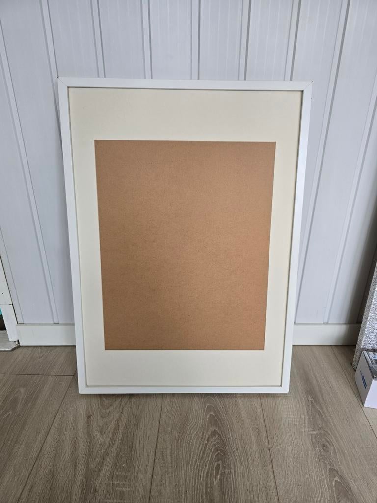 IKEA Ribba fotolijst wit, zonder glasplaat, 50 tot 75 cm, Ophalen of Verzenden, Zo goed als nieuw, 50 tot 75 cm