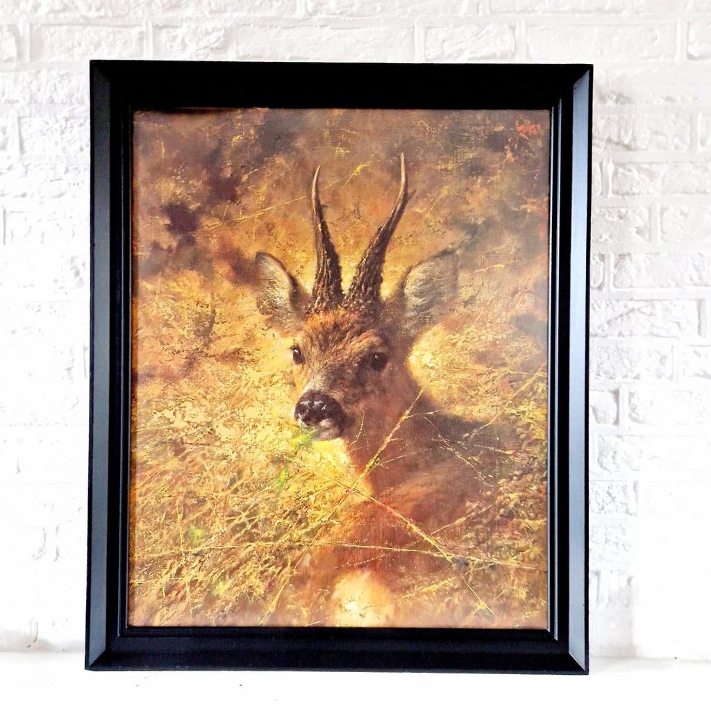 Schilderij hert, Ophalen