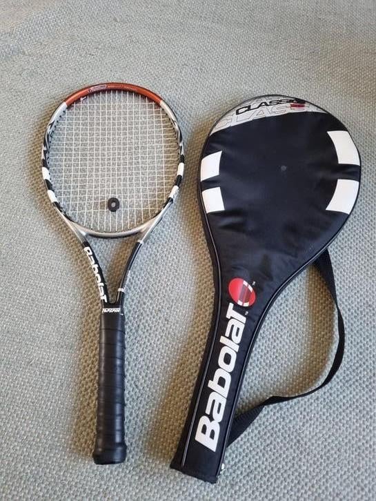 Babolat Classic Lite Tennissracket met hoes grip 3, Sport en Fitness, Tennis, Zo goed als nieuw, Racket, Babolat, L3, Ophalen of Verzenden