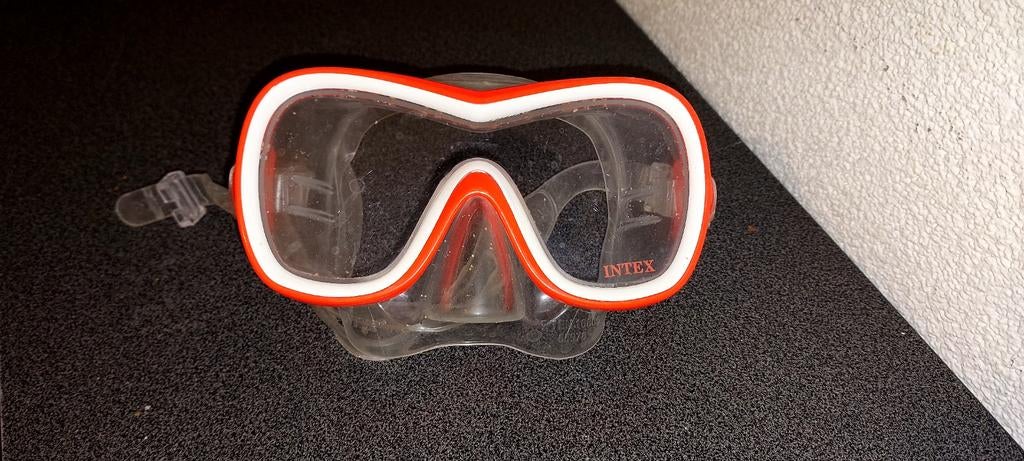 Intex Duikbril - Oranje/Wit, Watersport en Boten, Duiken, Ophalen of Verzenden, Gebruikt, Duikbril of Snorkel