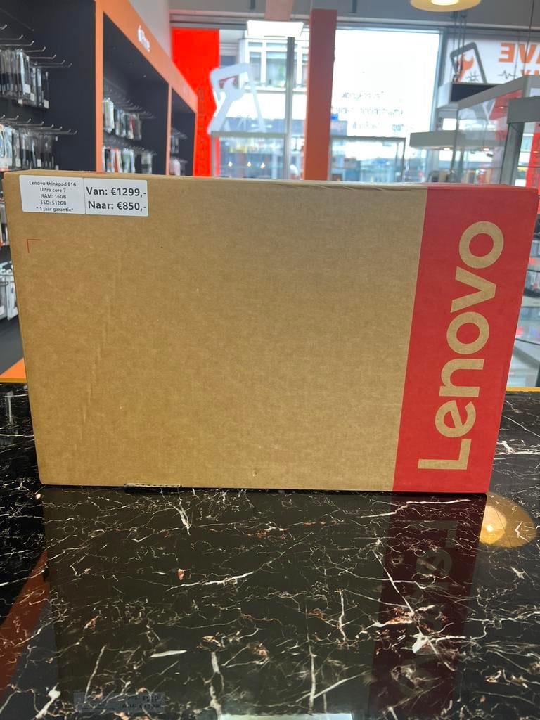 Lenovo thinkpad E16 gen3 ultra 7 16GB 512GB NIEUW! Op=op, Ophalen, Qwerty, Info@lenovo.com, Zo goed als nieuw