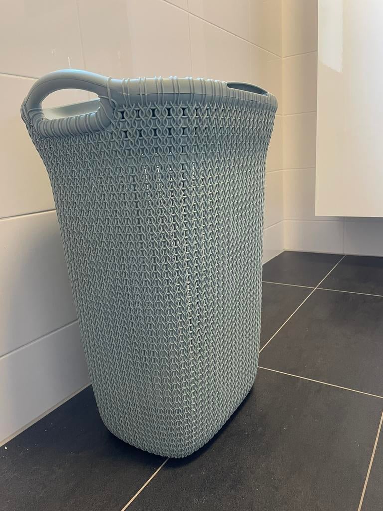 Curver Knit wasmand met deksel 57l, Ophalen, Zo goed als nieuw, Groen, Overige typen