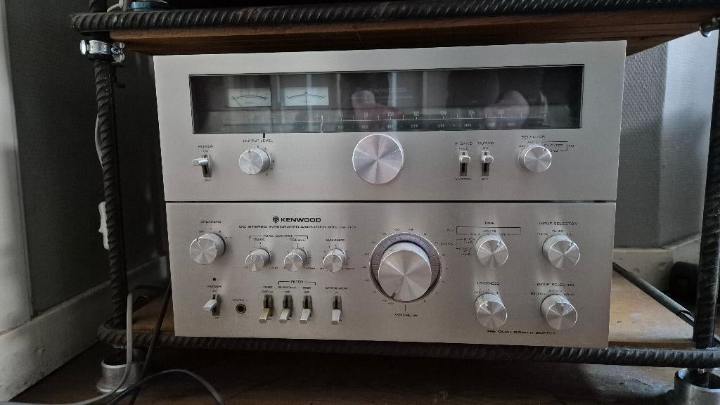 Te koop Kenwood vintage Tuner en versterker set, Audio, Tv en Foto, Versterkers en Receivers, Ophalen, Gebruikt, 60 tot 120 watt