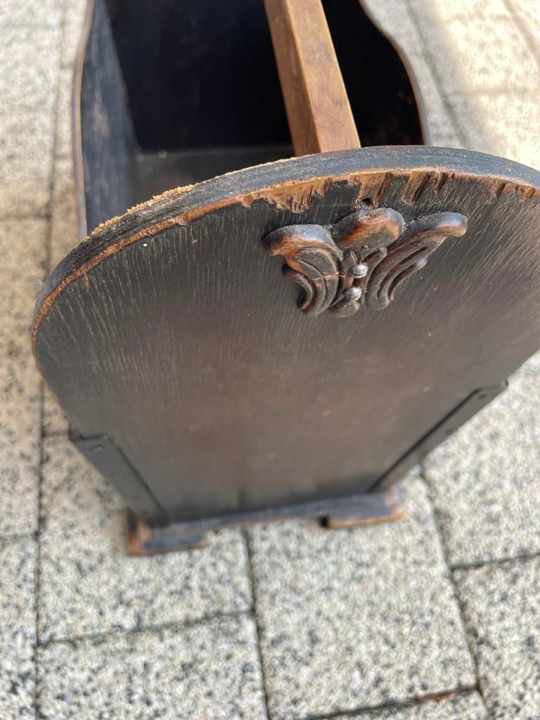 Lectuurbak, krantenbak bruin hout, Huis en Inrichting, Woonaccessoires | Krantenbakken en Lectuurbakken, Ophalen of Verzenden