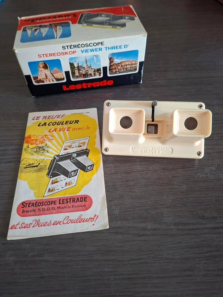 Stéréoscope vieuwmaster Lestrade simplex in originele verpak, Lestrade, Gebruikt, Onbekend, Ophalen of Verzenden