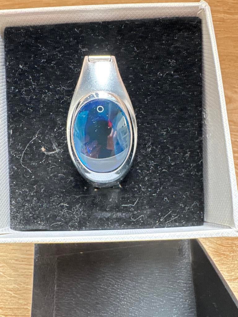 Zilverkleurige smartwatch met metalen band, Ophalen of Verzenden, Gebruikt, Zilver