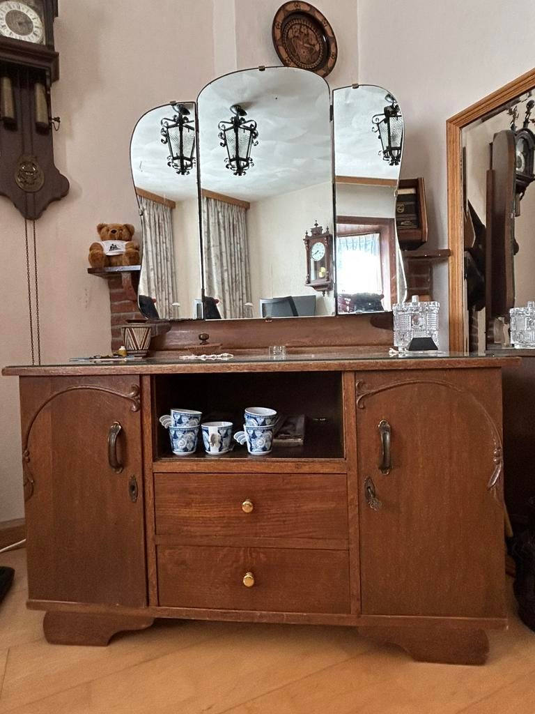 Antieke kaptafel, Huis en Inrichting, Kasten | Dressoirs, Ophalen, Zo goed als nieuw, 50 tot 75 cm, 50 tot 100 cm