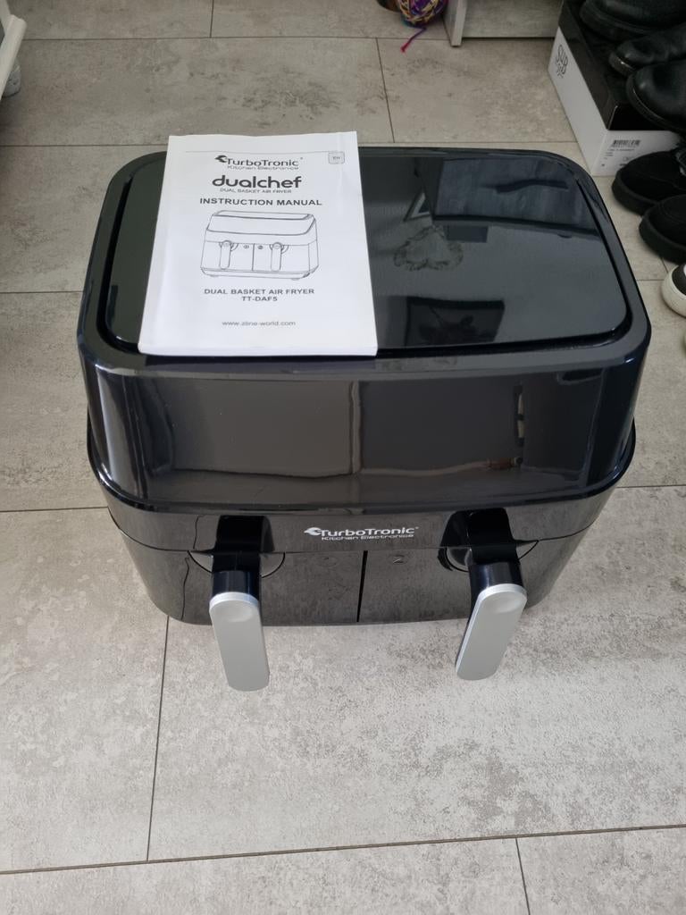 Dubbele airfryer nieuw, Witgoed en Apparatuur, Airfryers, Ophalen, Nieuw, Airfryer