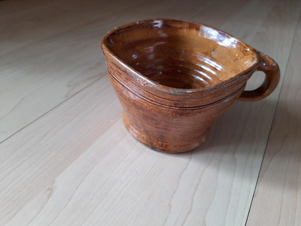 HANDGEMAAKTE VUUR TEST POTTERIE NIJKAMP TWELLO HOOGTE 8 CM, Ophalen of Verzenden, Zo goed als nieuw