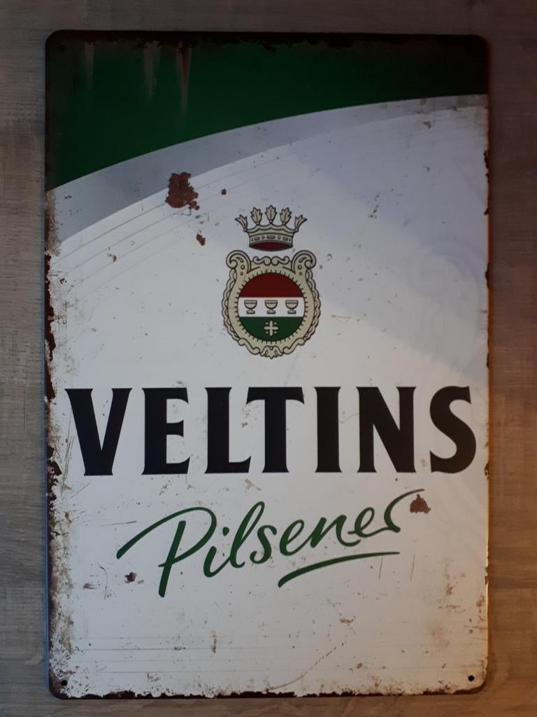 Veltins Pilsener 20x30 cm Reclamebord, Verzamelen, Biermerken, Ophalen of Verzenden, Nieuw, Overige merken