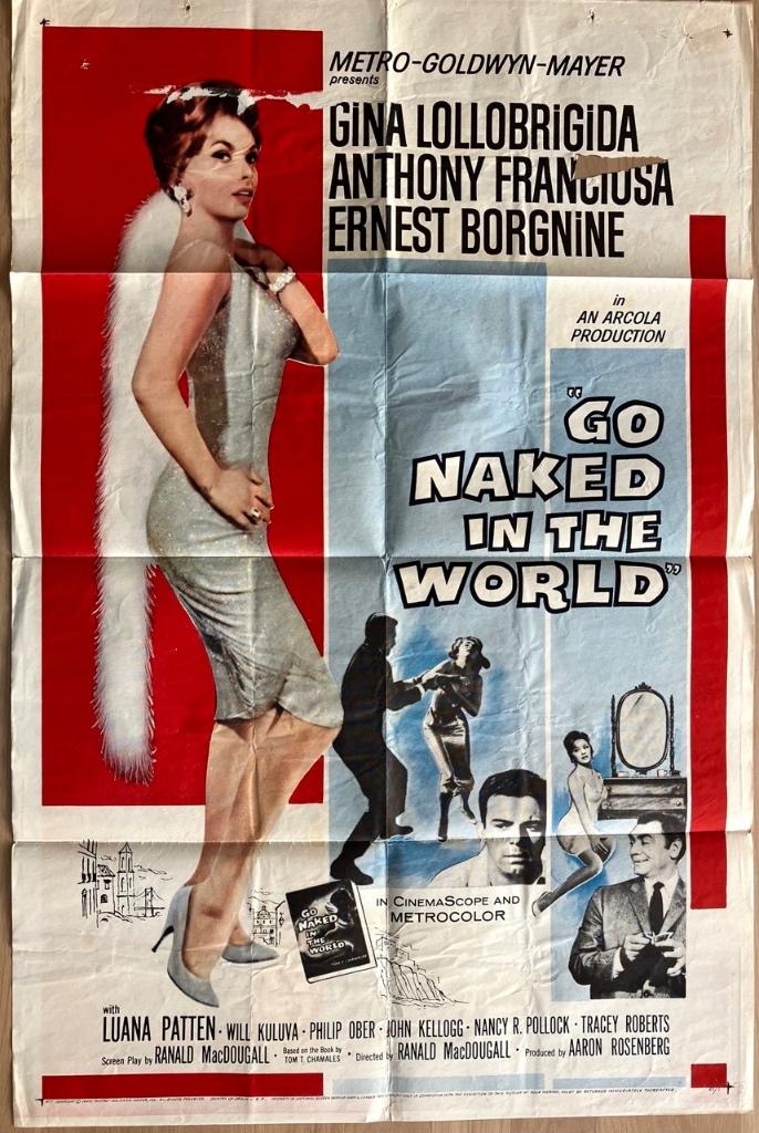 Go Naked in the World (1961) - Lollobrigida - Filmposter, Verzamelen, Posters, Verzenden, A1 t/m A3, Film en Tv, Rechthoekig Staand