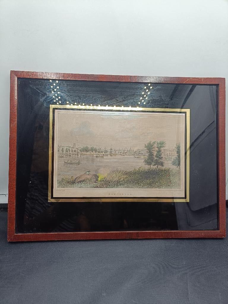 schilderij rotterdam oude poort, Antiek en Kunst, Kunst | Schilderijen | Klassiek, Ophalen