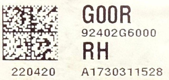 Kia Picanto (JA) rechter achterlicht rechts 92402G6000, Info@fabrikant.eu, Fabrikantstraat 1
1000 AA  Amsterdam, NL, Ophalen of Verzenden