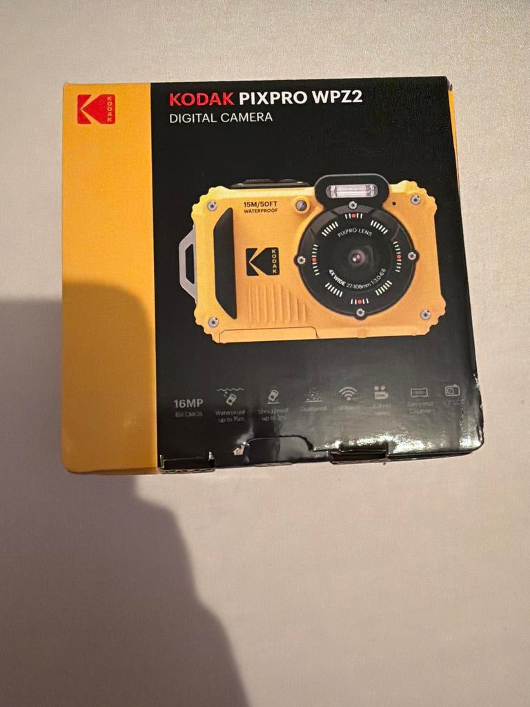 Kodak Pixpro WPZ2 digitale camera, Audio, Tv en Foto, Fotocamera's Digitaal, Ophalen, Compact, Nieuw, Kodak
