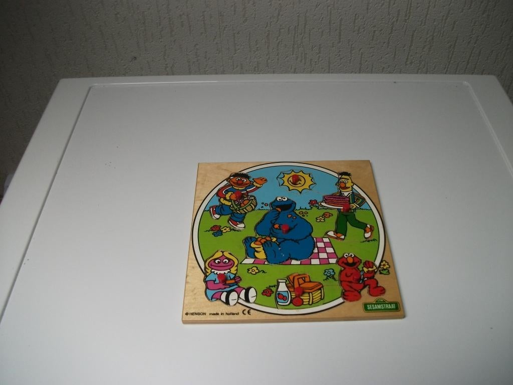 Puzzel Sesamstraat 7 delig, Ophalen of Verzenden, Gebruikt