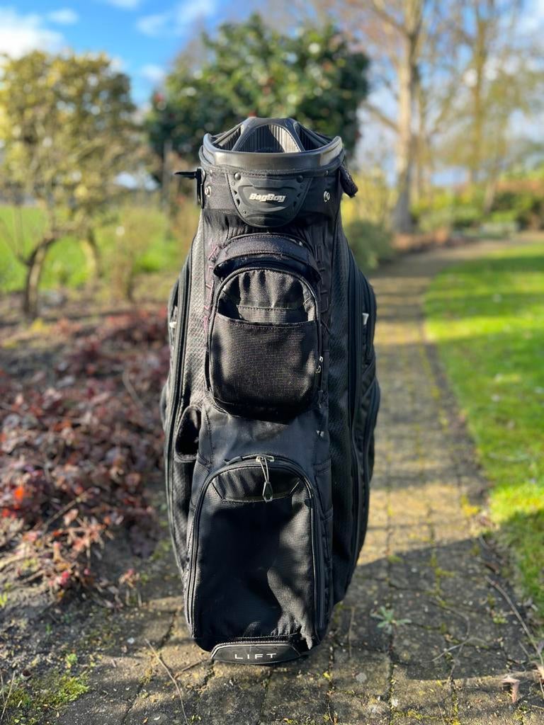 BagBoy golftas - Zwart met veel vakken, Sport en Fitness, Golf, Gebruikt, Tas, Overige merken, Ophalen of Verzenden