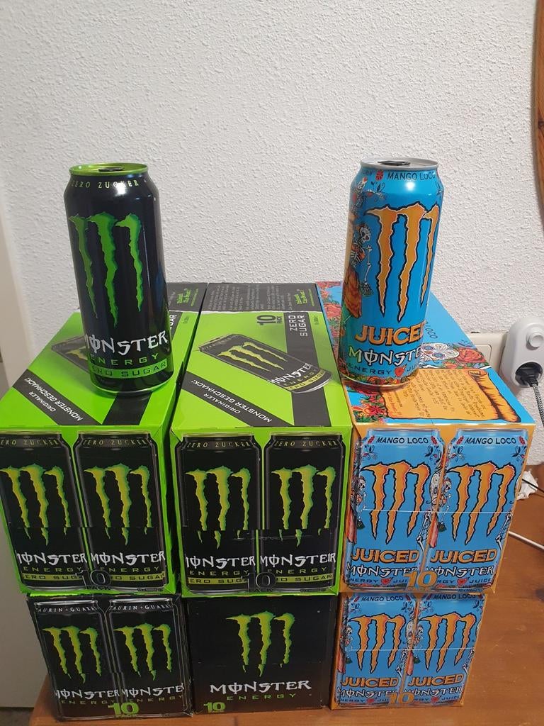 Monster Energy Zero Sugar en Mango Loco, Verzamelen, Blikken, Ophalen, Nieuw, Overige