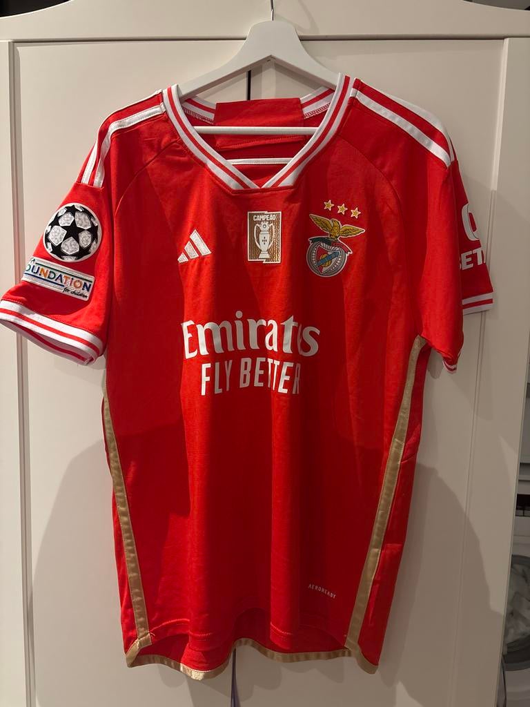 Orkun Kökçü Benfica shirt maat M, Maat M, Ophalen of Verzenden, Gebruikt, Shirt
