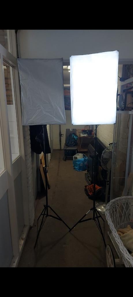 Studio lamp /Softbox met statief, Ophalen, Zo goed als nieuw, Lamp of Flitsset