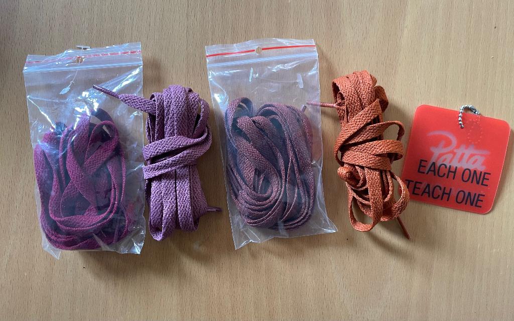 Nike x Patta wave laces veters russet maroon, Overige kleuren, Nike, Nieuw, Ophalen of Verzenden