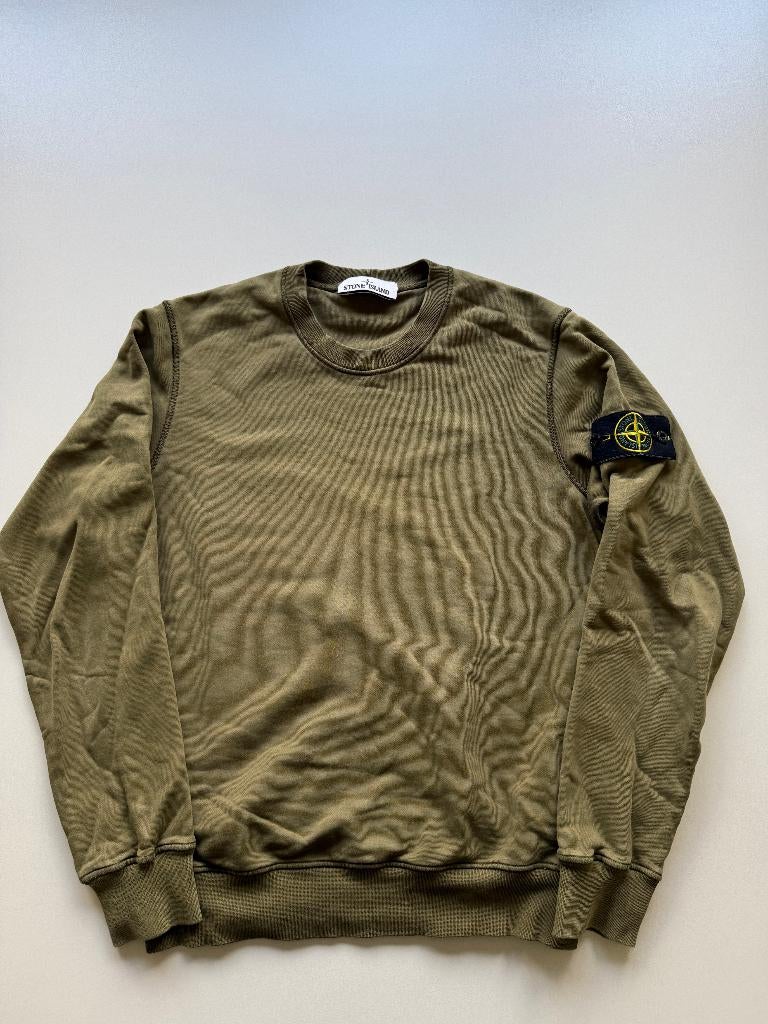 Stone Island Khaki Sweater S, Nieuw, Ophalen of Verzenden, Stone Island, Groen