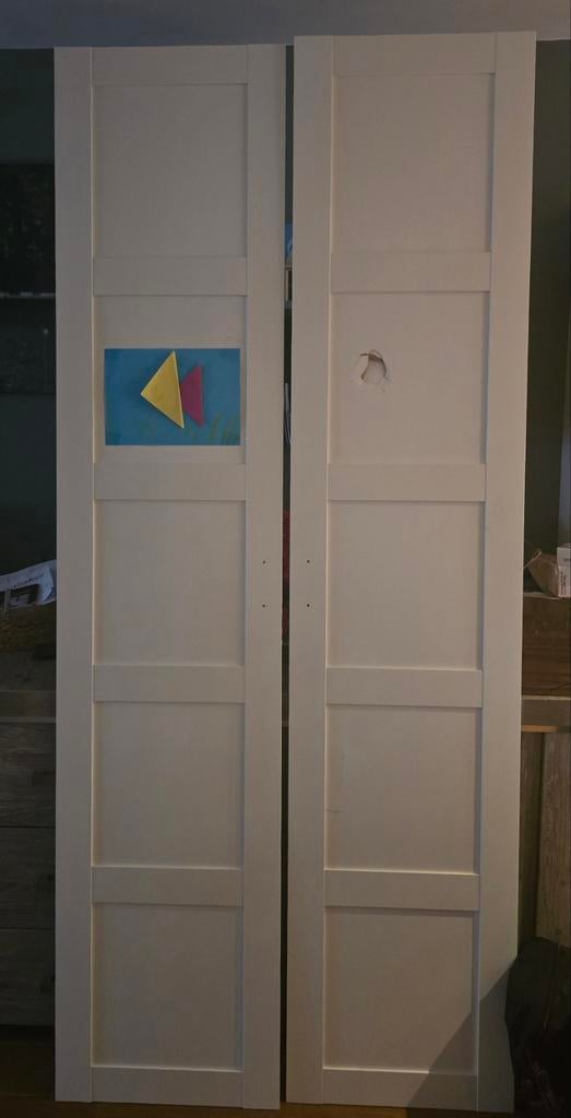 GRATIS Ikea Pax Bergsbo Kastdeuren 50x229 (beschadigd), Ophalen, Gebruikt, 50 tot 100 cm, 200 cm of meer