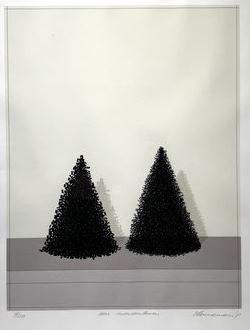 Johannes (Jeroen) Henneman(1942)Zeefdruk"Een Mensenleven"Ges, Ophalen of Verzenden