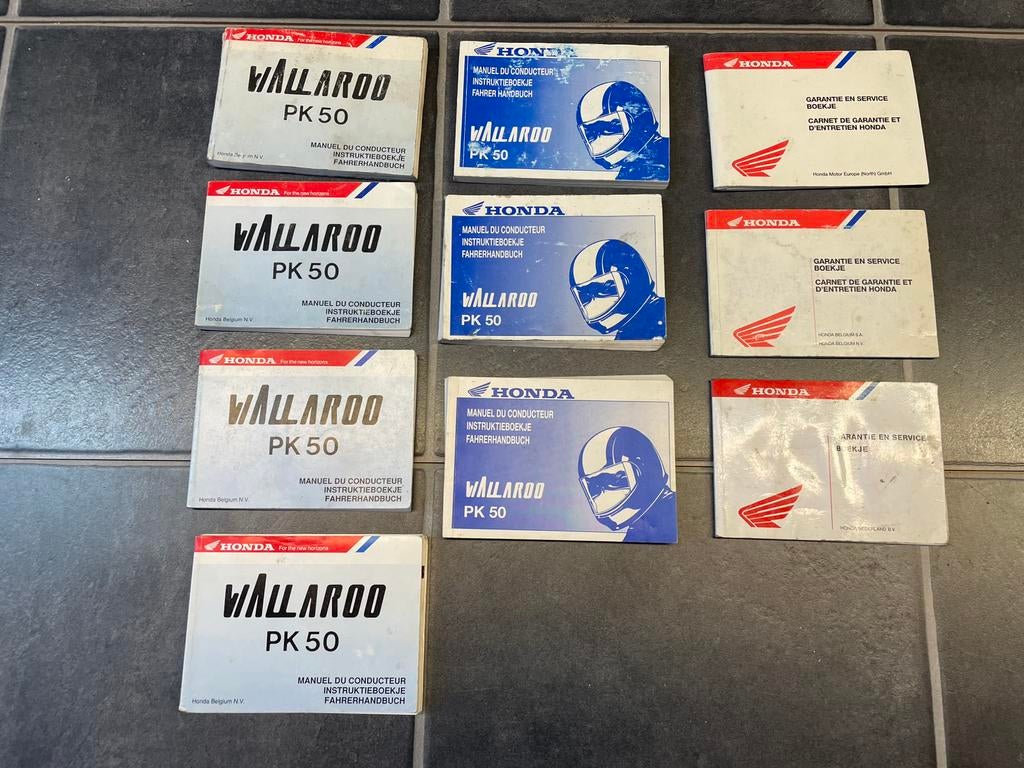 Honda wallaroo boekjes, Ophalen of Verzenden, Zo goed als nieuw