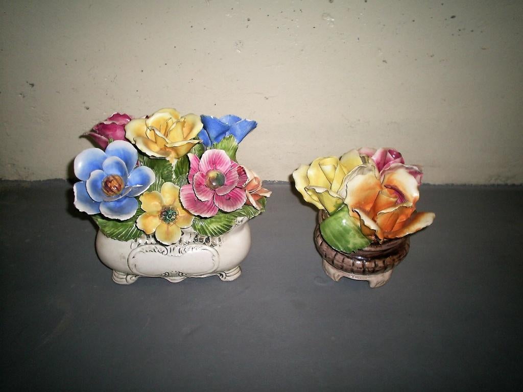 Porseleinen, antieke bloemen, Ophalen