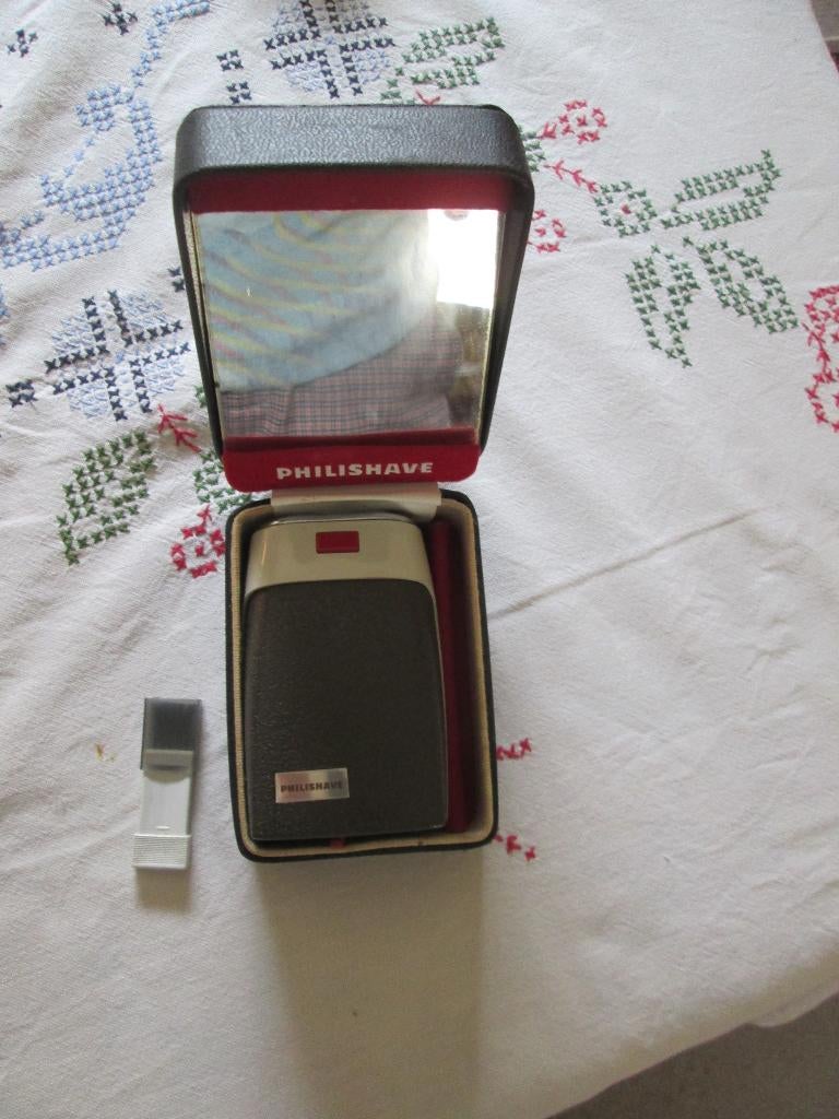 vintage Philips Philishave scheerapparaat   in doos  HP1203, Ophalen of Verzenden, Gebruikt, Haarverzorging