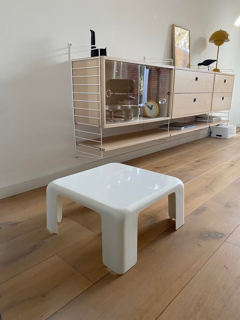 Vintage B&B Italia bijzettafel “Gatti” Mario Bellini - ’60, Ophalen, Rechthoekig, Minder dan 55 cm