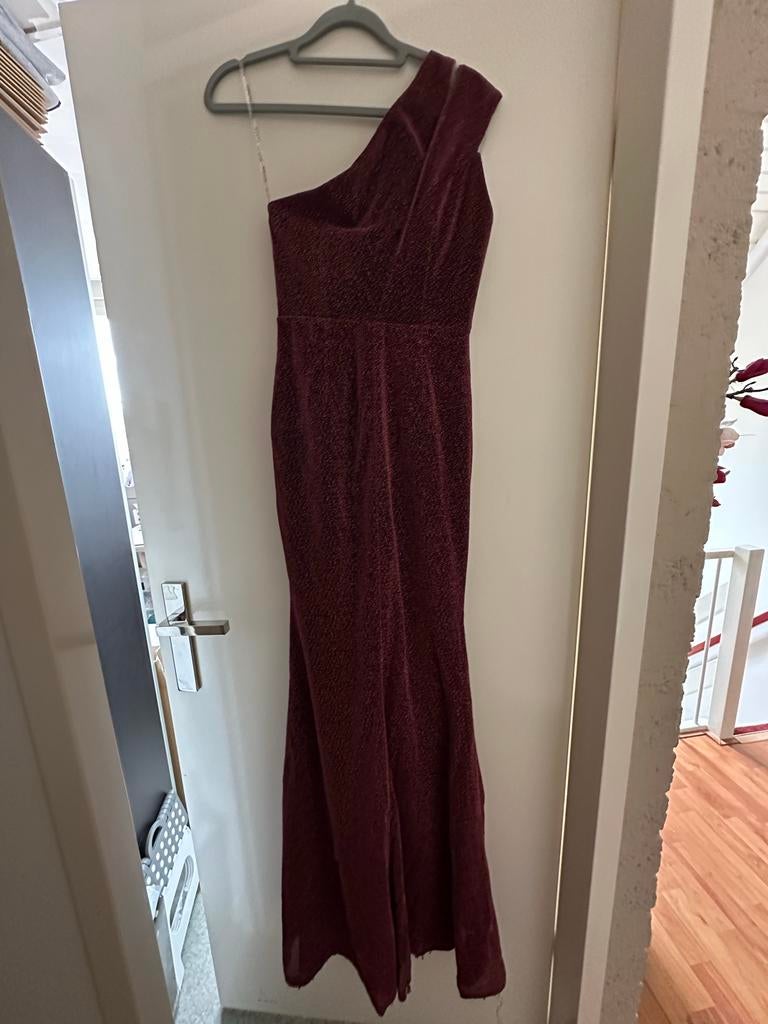 Galajurk bordeauxrood maat S, Kleding | Dames, Galajurk, Ophalen of Verzenden, Zo goed als nieuw, Maat 36 (S)