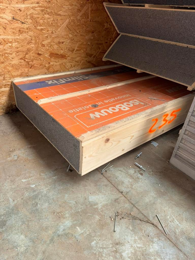 Dakplaat 1 stuk, Zwart, Zo goed als nieuw, Minder dan 5 m², Hout