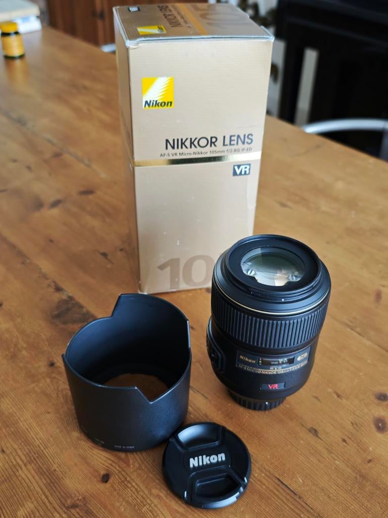 Nikon AF-S Micro Nikkor 105mm f/2.8G macro objectief, Ophalen of Verzenden, Zo goed als nieuw, Macrolens
