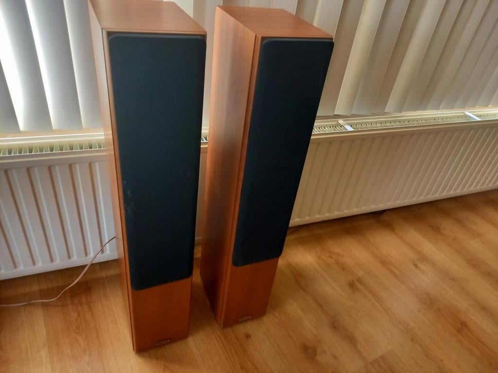 Tannoy revolution r2 luidsprekers, Zo goed als nieuw, 60 tot 120 watt, Front, Rear of Stereo speakers, Ophalen