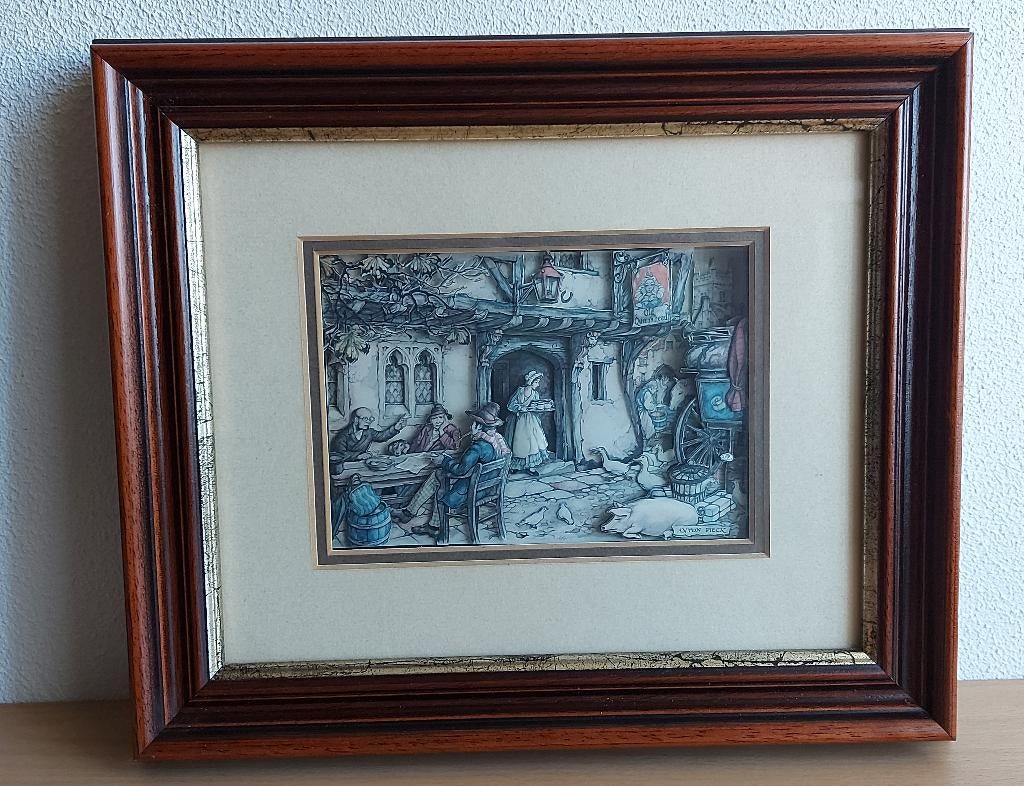 Anton Pieck Schilderij, Antiek en Kunst, Ophalen