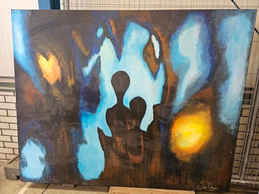 Abstract schilderij van Jan Vayne, Ophalen of Verzenden