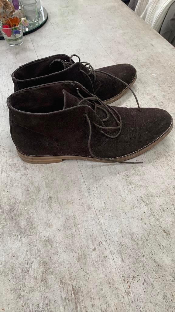 Suede schoenen maat 44, Kleding | Heren, Schoenen, Ophalen of Verzenden, Zo goed als nieuw, Bruin