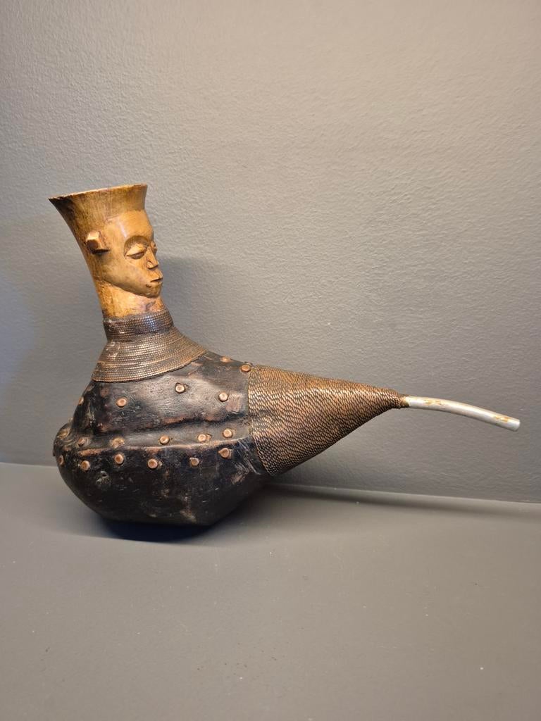 Tribale Bushman Pijp uit Congo, Ophalen of Verzenden