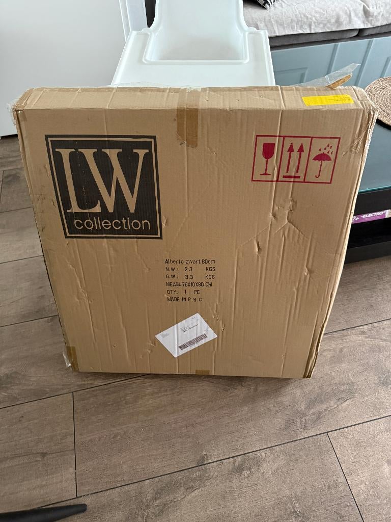 grote wandklok LW Collection (nieuw in doos), Ophalen, Nieuw, Analoog, Wandklok