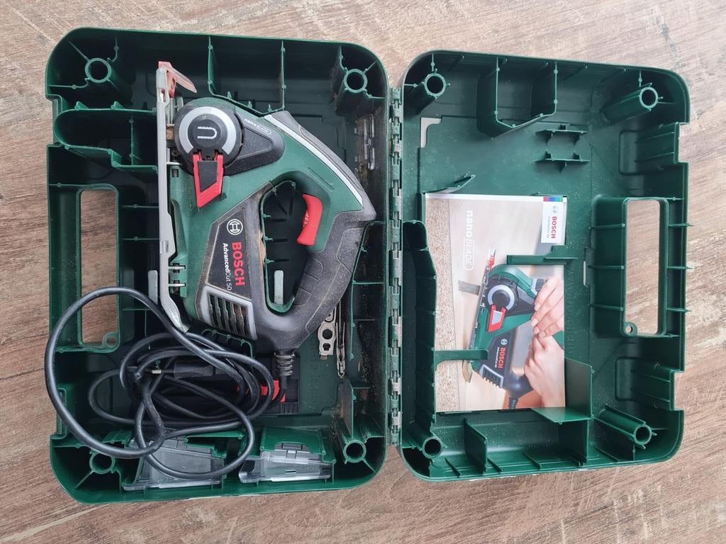 Bosch AdvancedCut 50 NanoBlade Zaag met Koffer, Gebruikt, Overige typen, Ophalen of Verzenden, 30 tot 70 mm
