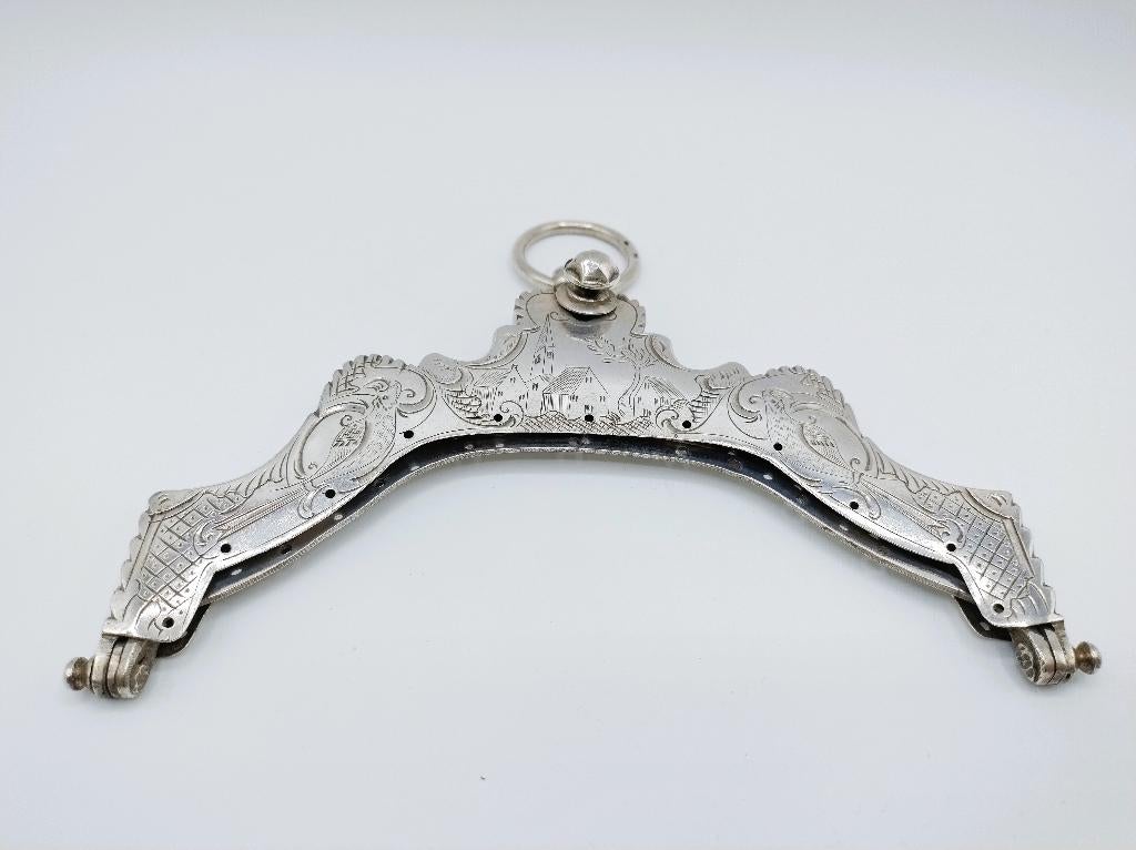 Zilveren tasbeugel, G. Lazonder, Schoonhoven, 1818, Antiek en Kunst, Antiek | Goud en Zilver, Verzenden, Zilver