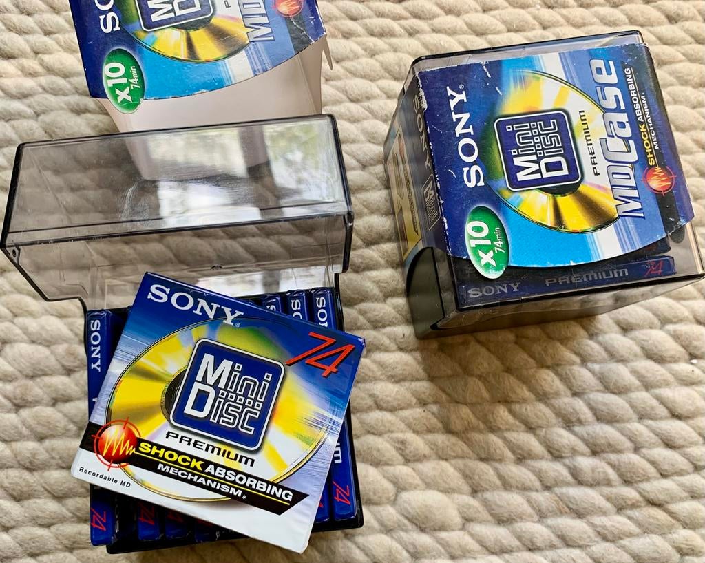 MDcase 10x NOS Sony MD74 minidiscs NIEUW MD’s minidisc OVP, Audio, Tv en Foto, Ophalen of Verzenden, Sony, Minidisc-recorder, Nvt