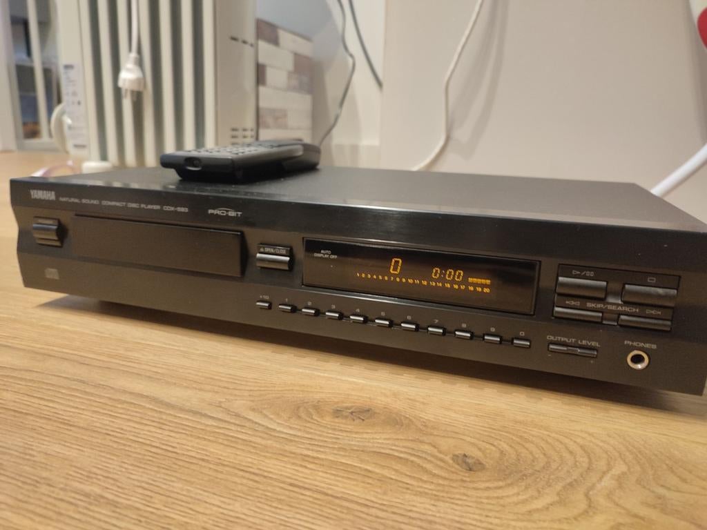 Yamaha CDX 593 cd player speler pro bit zwart met afstandsb, Ophalen of Verzenden, Overige merken