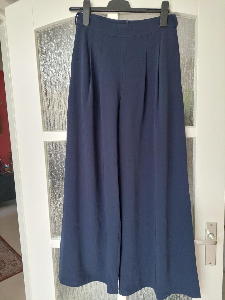 Donkerblauwe pantalon/S, Ophalen of Verzenden, Zo goed als nieuw, Blauw, Lang