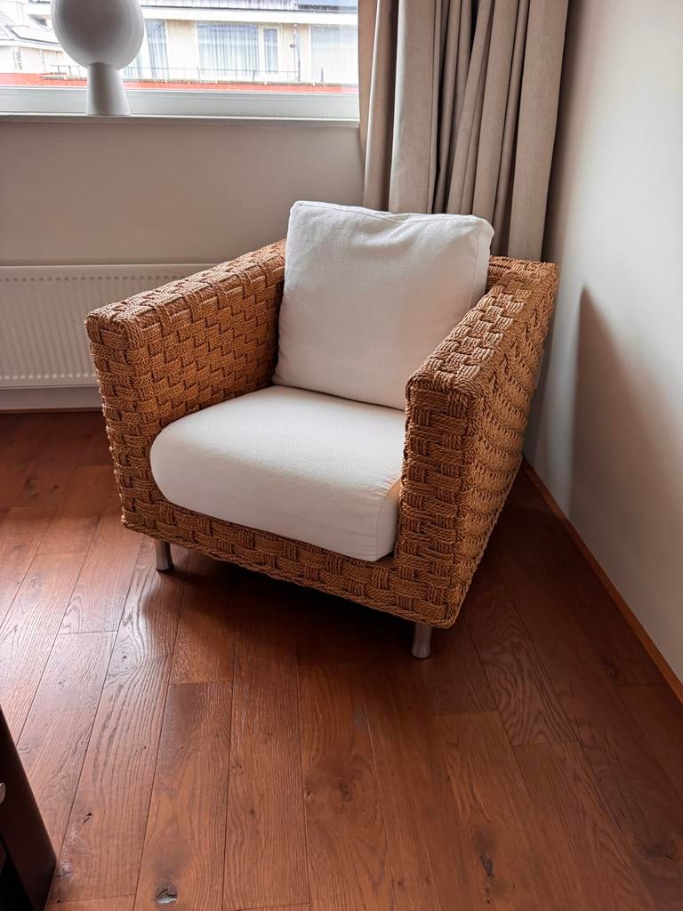 Set van 2 Ligne Roset Fauteuils, model Wicky, Ophalen, Gebruikt, Stof, 75 tot 100 cm