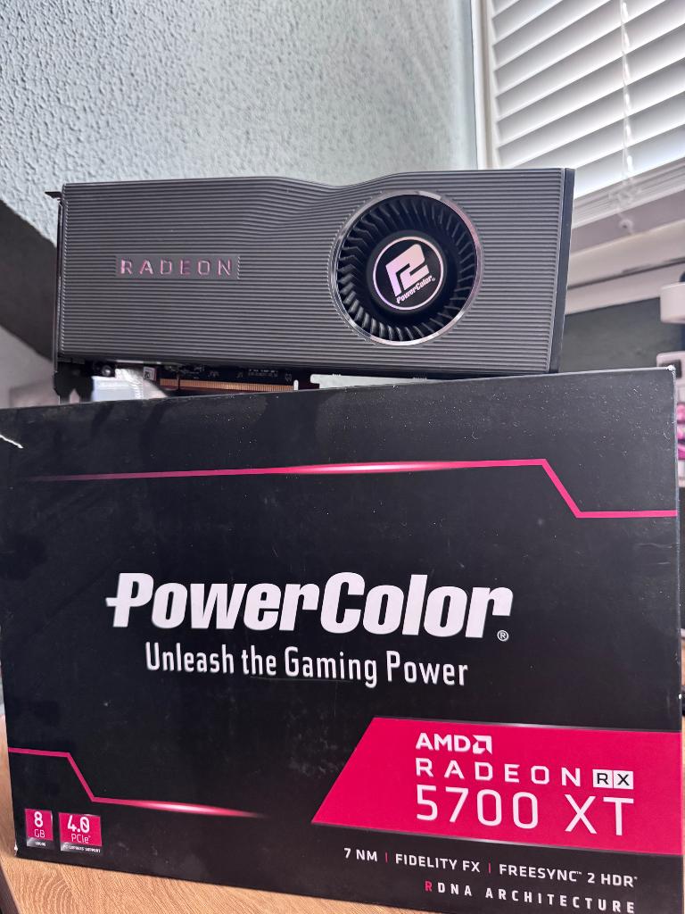 PowerColor Radeon RX 5700 XT – Uniek design, Gebruikt, AMD, GDDR6, PCI-Express 4