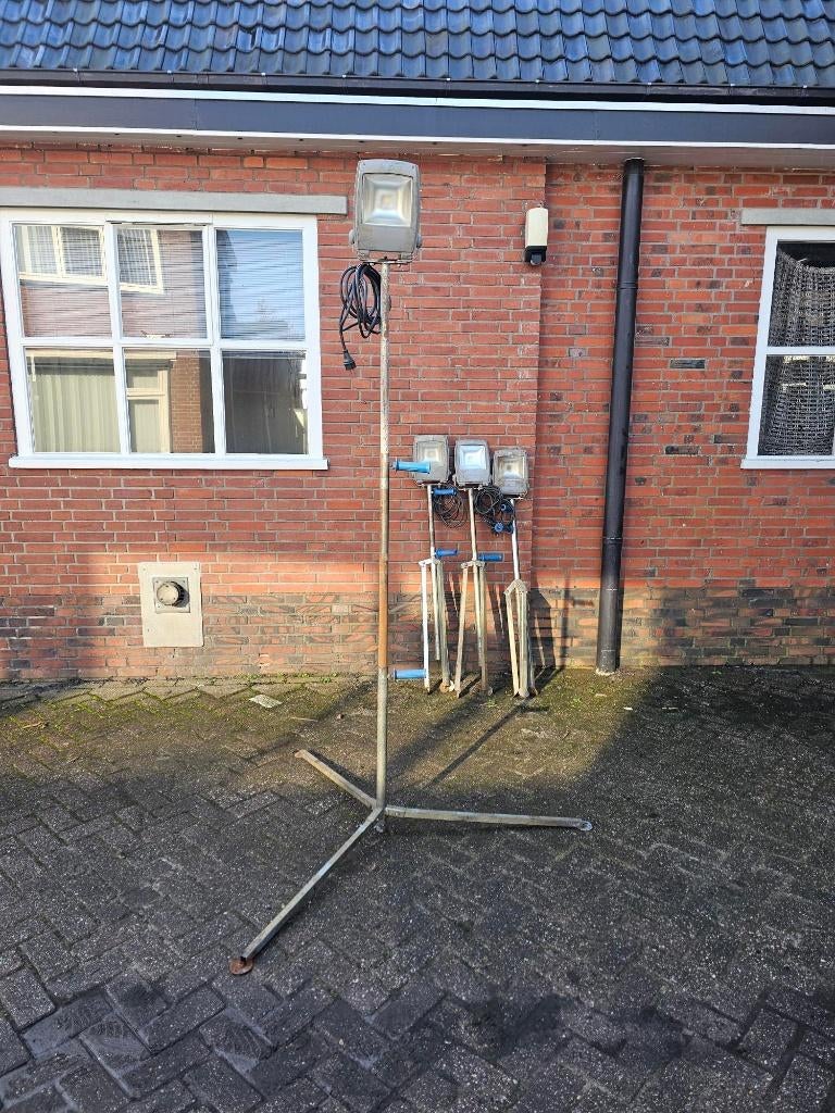 4 Stuks ledlamp bouwlamp werklamp met statief, Ophalen, Fenon, Gebruikt, Minder dan 50 watt