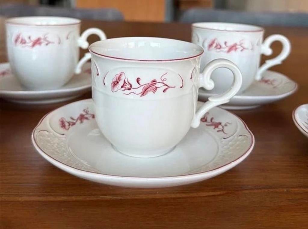 3 Villeroy & Boch Val Rouge kop en schotels, Ophalen of Verzenden, Zo goed als nieuw, Overige stijlen, Kop(pen) en/of Schotel(s)